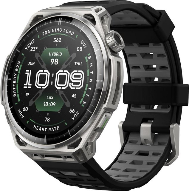 Amazfit Balance Smartwatch in Silber mit Edelstahlgehäuse, GPS, Herzfrequenzmessung und Bluetooth - Bild 1