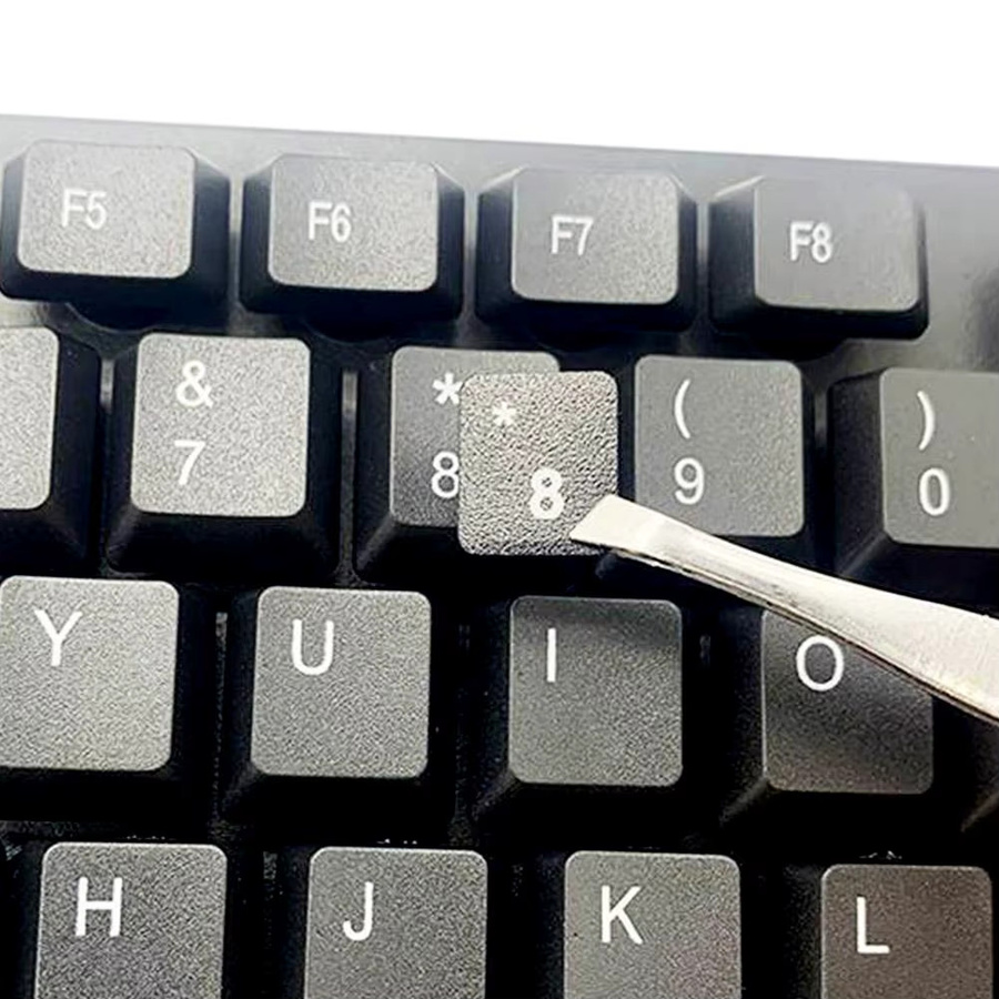 Schwarze Tastatur-Aufkleber für Laptop und Notebook mit englischem Tastaturlayout - Bild 3