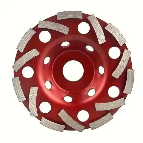 ZUOMU Diamant-Schleifscheibe in Rot für Beton zum Schleifen und Polieren, Durchmesser: 125 mm - Bild 2
