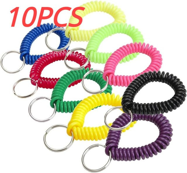 Lucky Line Spiral-Handgelenkspule mit Stahl-Schlüsselanhänger, mehrfarbig, Unisex - Bild 1