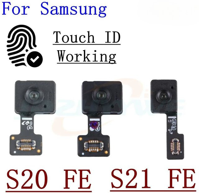 Samsung Fingerabdruck-Scanner-Flexkabel für Galaxy S20, S21, S23, S20FE, S21FE, S23FE 5G Touch-ID-Sensor Ersatzteil in Schwarz - Bild 1