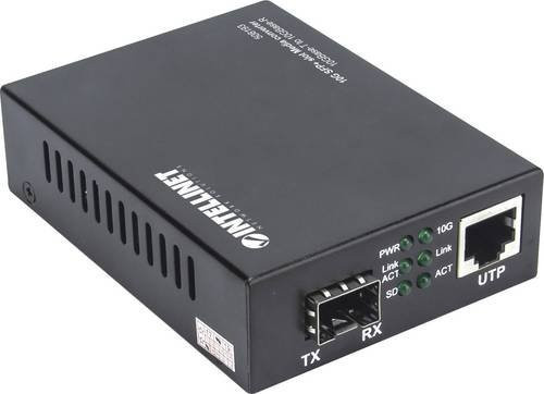 Intellinet 508193 Medienkonverter 10 GBit/s Ethernet/LAN Schwarz - Bild 1