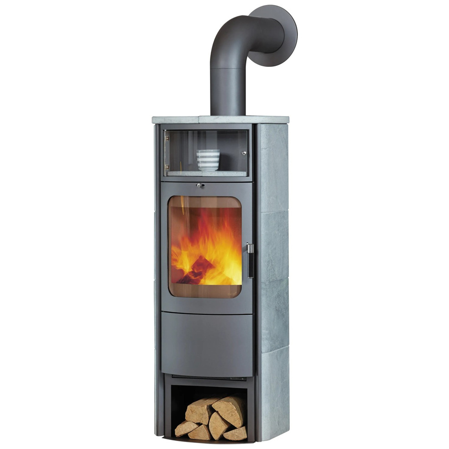 Hark Opera B Grande Kaminofen aus Naturstein in Steingrau mit 7 kW Leistung und Automatik - Bild 2
