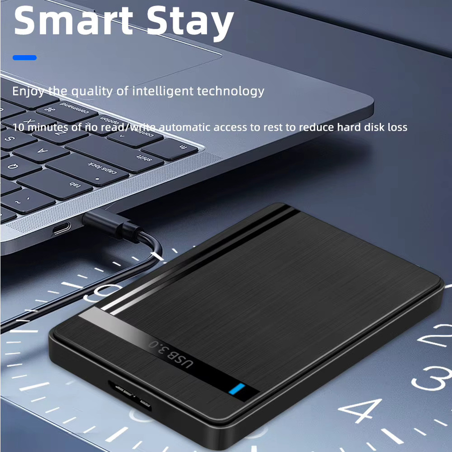 TISHRIC Externes 2,5 Zoll SSD Festplattengehäuse mit SATA zu USB-C Anschluss, Schwarz - Bild 5