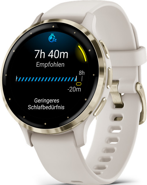Garmin Venu 3S Smartwatch, Gold, Weiß, 41 mm, Damen - Bild 2