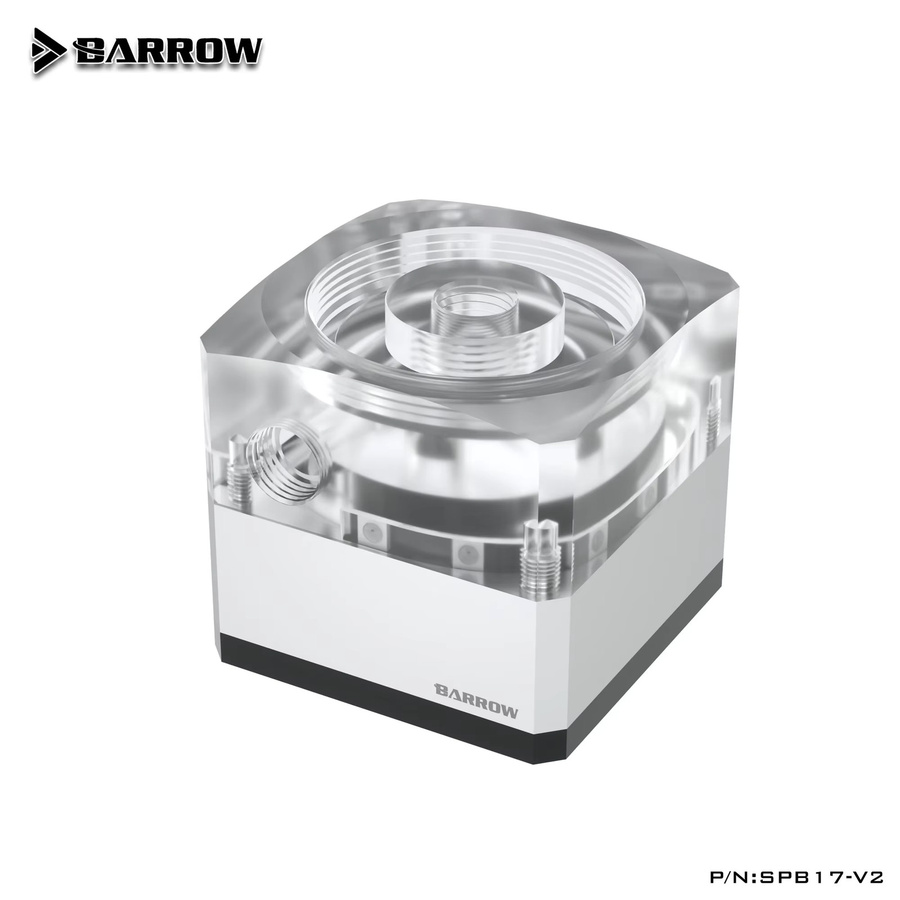 Barrow SPB17-V2 PWM PC DDC Pumpe für Computer-Wasserkühlsysteme, Schwarz, 17W, 960L/H, G1/4'' Gewinde - Bild 2