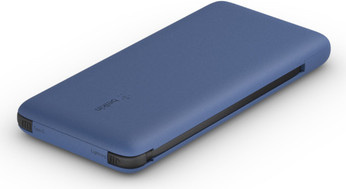 Belkin Power Bank 10.000mAh mit 18W Schnellladung, USB-C und Lightning Anschluss, Blau - Bild 1