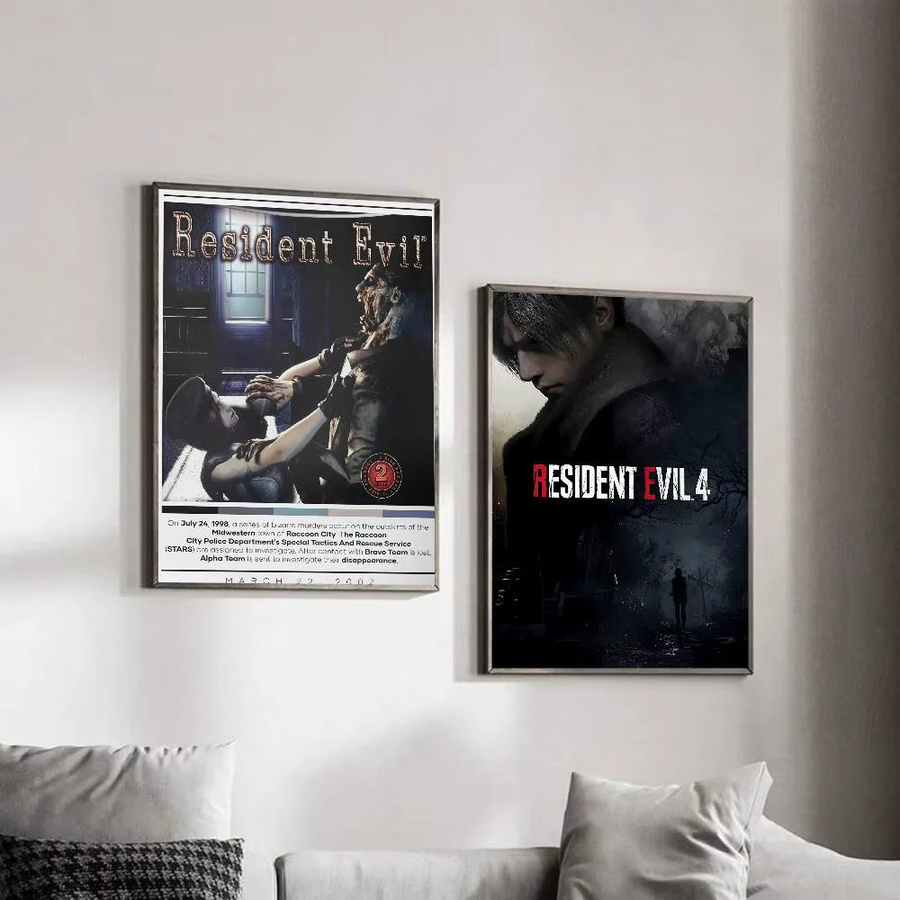 Kayou Residents Evil Videospiel Poster Wasserfester Selbstklebender Papieraufkleber in Mehrfarbig - Bild 5