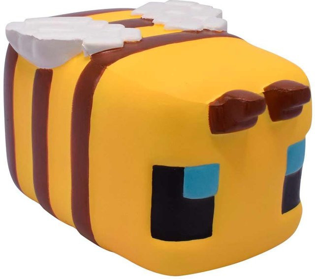 Minecraft Mega SquishMe S2 Biene, Schaumstoff, Gelb - Bild 1
