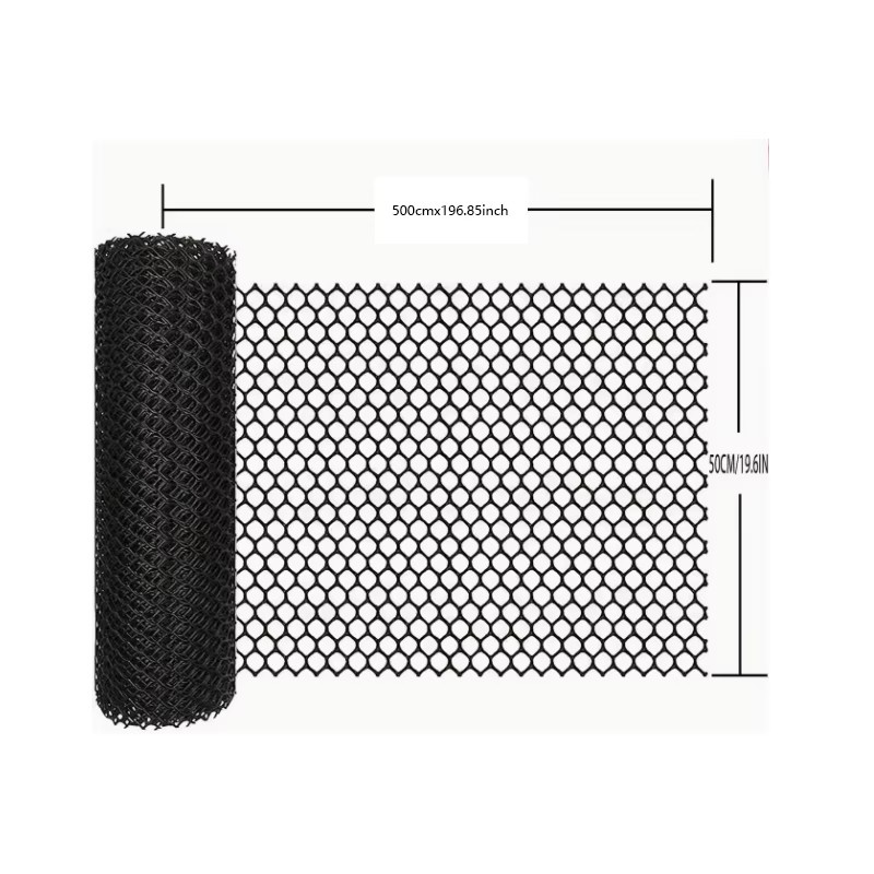Semi-transparentes 0,8-mm-Mesh-PE-Balkonnetz aus Kunststoff in Grün oder Schwarz - Bild 5