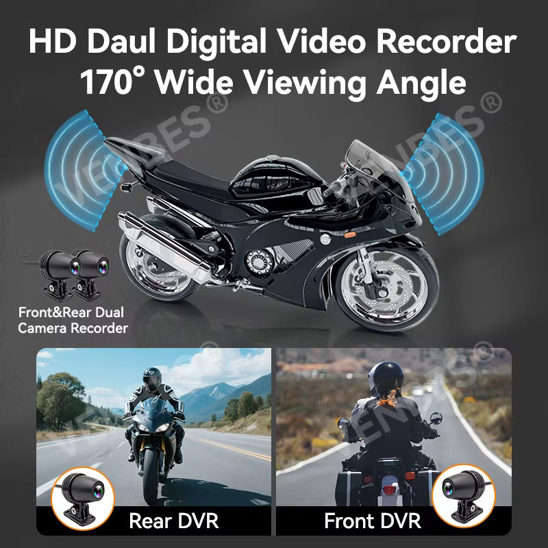 VENBES Tragbares Motorrad-Navigationssystem mit 5 Zoll Display, CarPlay und Android Auto, Wasserdicht IP67, GPS und Bluetooth 5.0, Schwarz - Bild 6