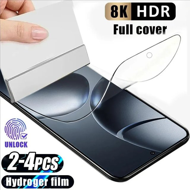 Silikon Hydrogel Display Schutzfolie für Xiaomi 14T 13T 12T 11T Pro und Redmi Note 14 13 14C 13C 14R, transparent, 2-4 Stück - Bild 1