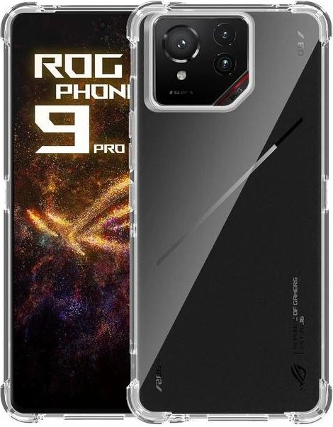 Asus ROG Phone 9 und ROG Phone 9 Pro Schutzhülle aus transparentem TPU mit Airbag-Stoßfestigkeit - Bild 1