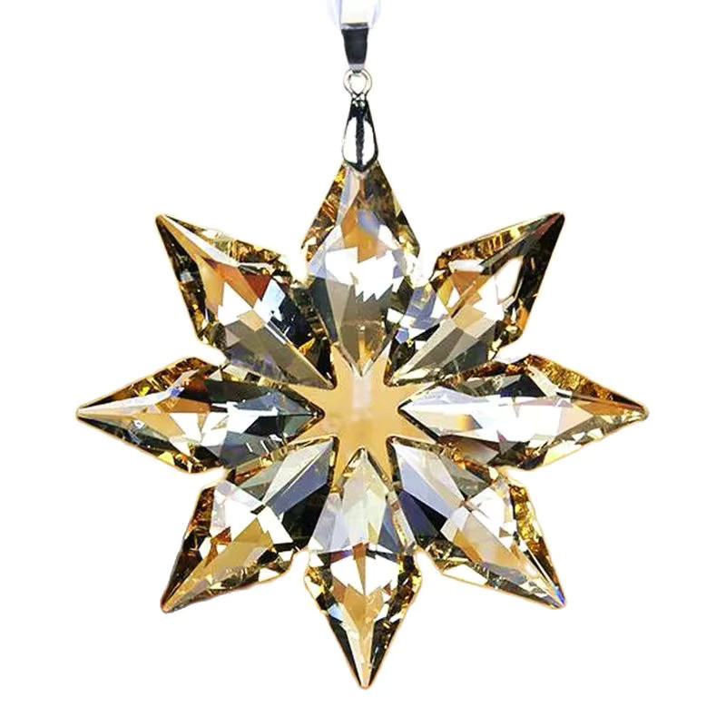 Kristall Sun Catcher Anhänger aus Glas in Klee-Design als dekoratives Regenbogen-Amulett für Auto oder Hochzeit in Transparent - Bild 3