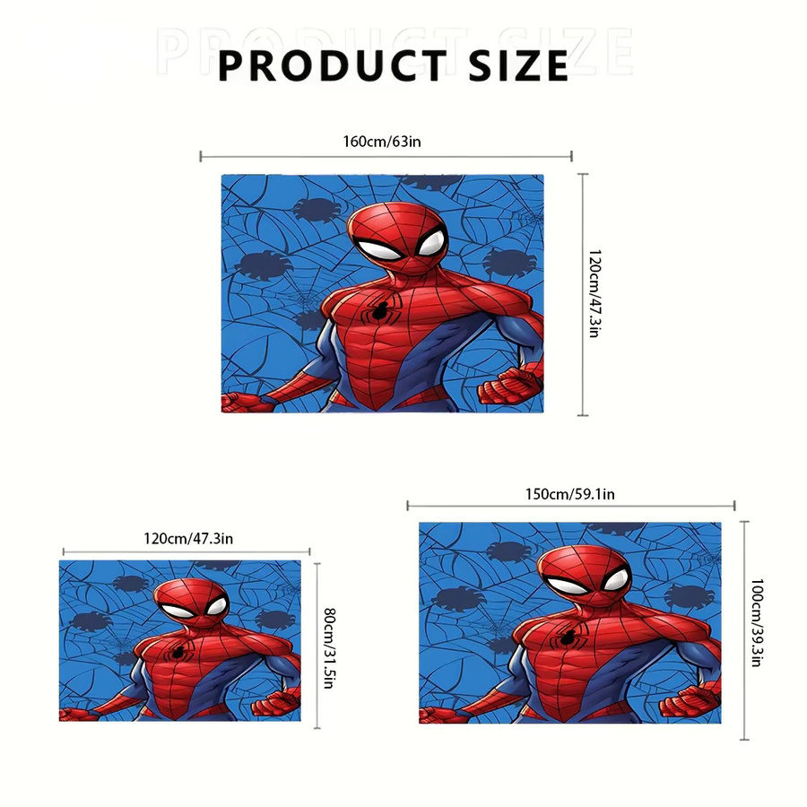 Beast Kingdom Marvel Fußmatte mit Spider-Man vs. Venom Cartoon-Muster aus Flanell, B/T: 60 x 60 cm, Mehrfarbig - Bild 3