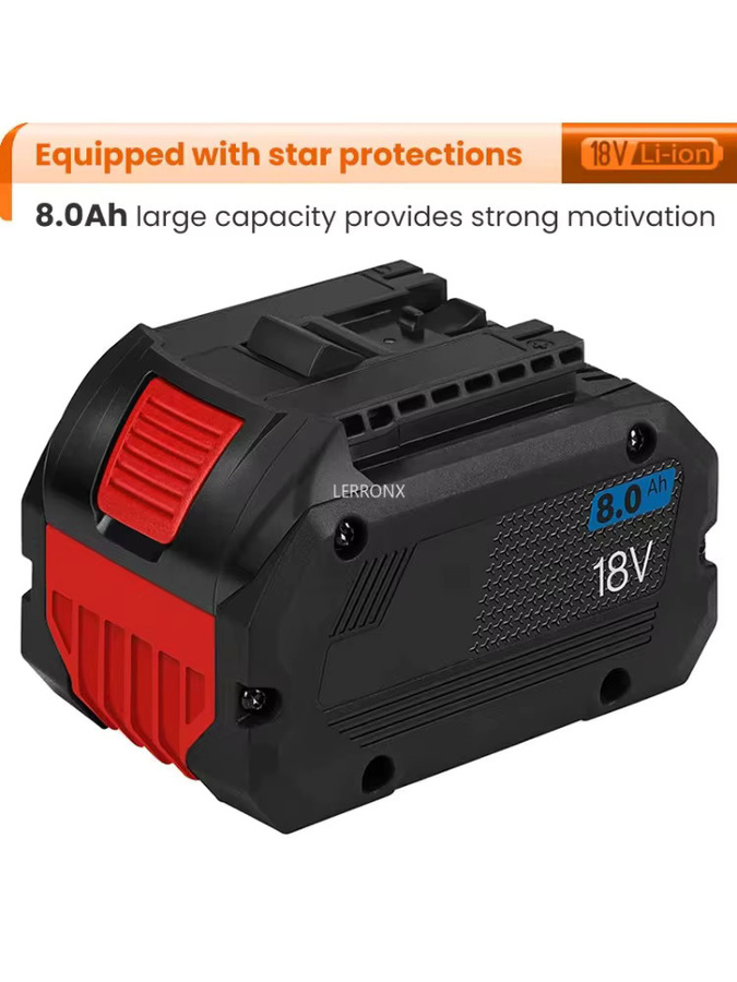 Bosch Li-Ionen-Akku 18 V 8000 mAh mit 21700 Zellen für PorCore BAT609 BAT610G BAT618G BAT620 BAT622 und GSR18V-LI - Bild 7