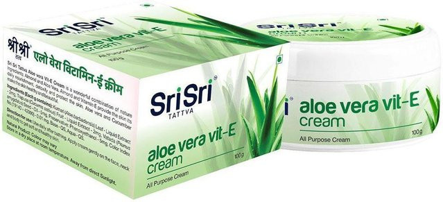 Sri Sri Tattva Aloe Vera Vit-E Creme, 100 g, Körperpflege - Bild 1