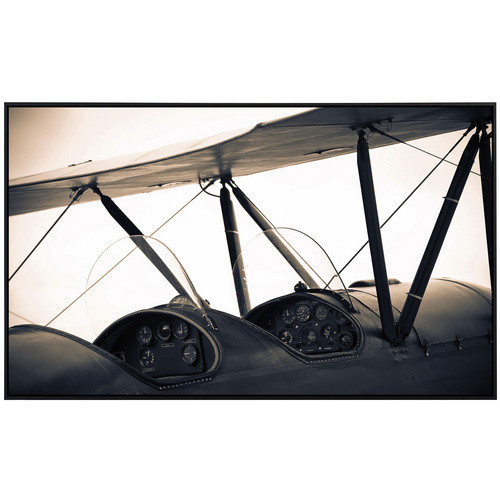 papermoon EcoHeat Infrarotheizung Vintage Flugzeug mit Matt-Effekt in Bunt, App-Steuerung und Überhitzungsschutz - Bild 2