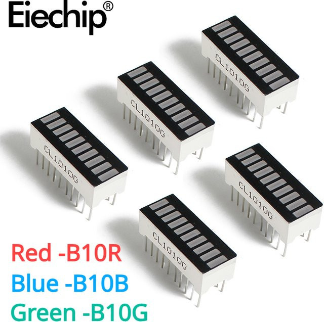 LED-Anzeige Modul 10-Segment-Balkendiagramm in verschiedenen Farben Rot Grün Blau Gelb für DIY-Projekte - Bild 1