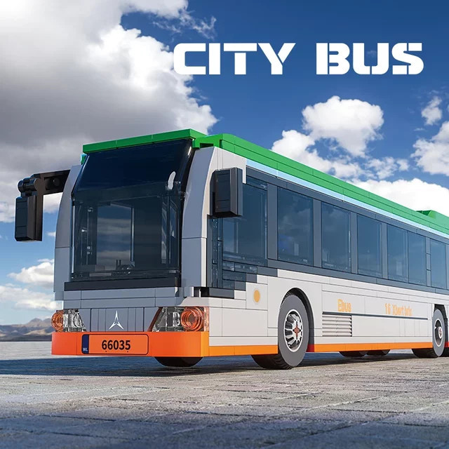 AMAZINGBLOKS City Erweiterter Bus, Bausatz, 712 Teile - Bild 1