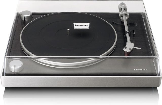 Lenco L-455BK Plattenspieler in Schwarz mit USB-Anschluss, Riemenantrieb und Ortofon 2M RED Tonabnehmer - Bild 1