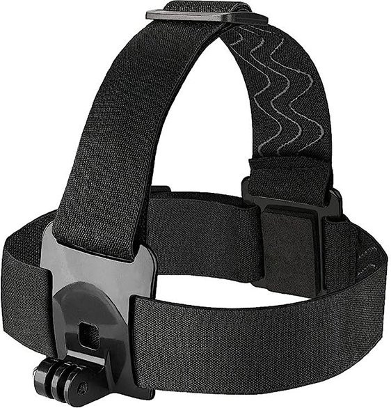 SZKOSTON Einstellbares Kamera Stirnband Strap Kit in Schwarz für GoPro Hero, Insta360, DJI Action und Smartphone Vlog Halterung - Bild 1