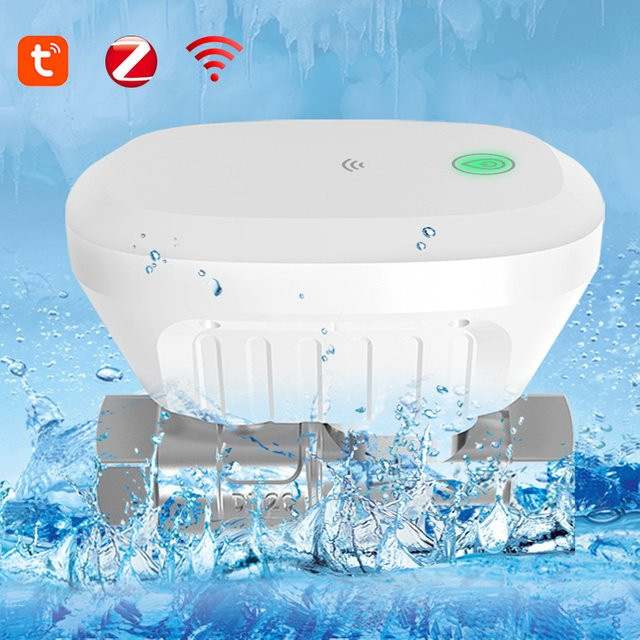 Tuya Smart Wasserventil und Wasserzähler mit Temperaturanzeige zur Steuerung der Bewässerung via Zigbee oder WLAN über die Smart Life App in Weiß - Bild 1