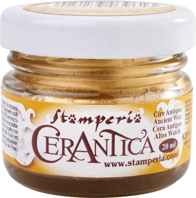 Stamperia Cerantica Wachsfigur in Metallic-Gold - Bild 1