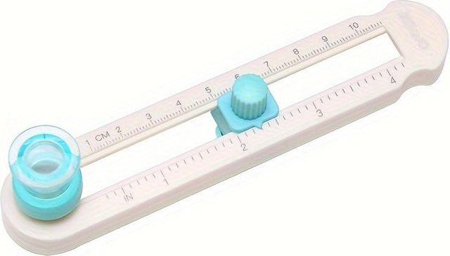 SZwatch Manuelles Kreis-Schneidewerkzeug aus Kunststoff mit drehbarem Griff in Weiß - Bild 1