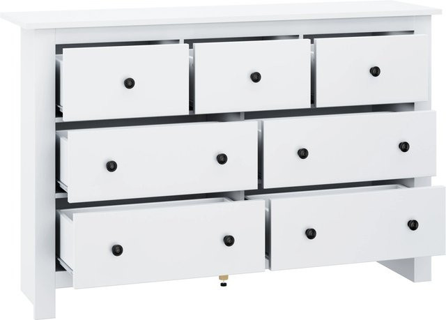 okwish Sideboard mit Schubladen in Weiß für Küche und Esszimmer B/T/H: 152 x 40 x 89 cm - Bild 1