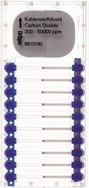 Dräger Microtubes für Kohlenstoffdioxid 200 50.000 Ppm transparent - Bild 1