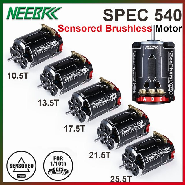 NEEBRC SPEC 540 ZeePhom Sensored Bürnenloser Motor, 3,175 mm Welle - Bild 1