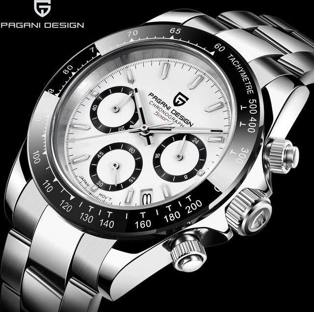Pagani Design Chronograph, Quarz, Edelstahl, Saphirglas, 40 mm, Herren - Bild 1