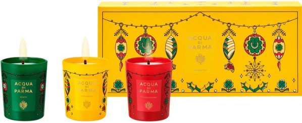 Acqua di Parma Kerzenset mit 3 Duftkerzen, Multicolor, Fruity, Spicy, Woody und Gourmand Noten, 3 x 70 g - Bild 1