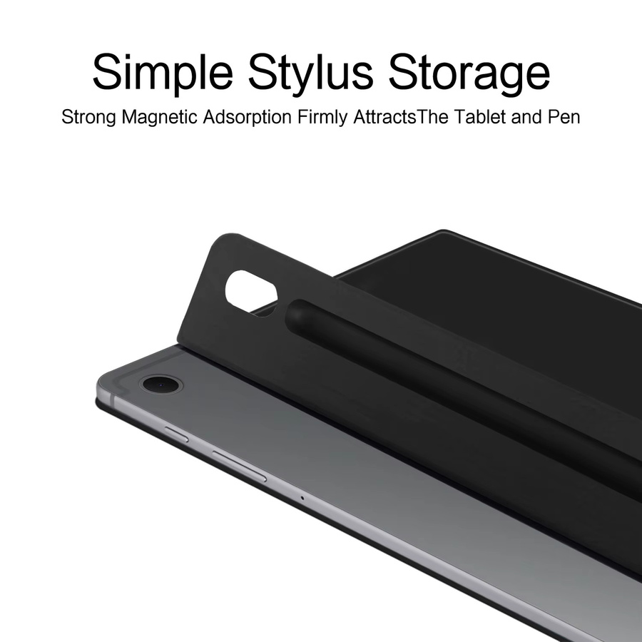 AJIUYU Smart Magnetische Tablet Hülle mit Stifthalter für Samsung Galaxy Tab S10 Lite, S9, S10 FE und Tab S10 (10,9 und 11 Zoll) in Schwarz und Grün - Bild 5