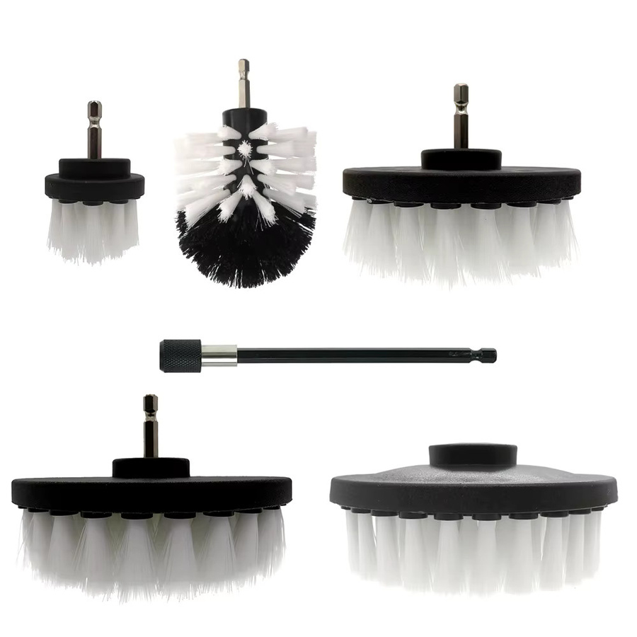 VIBRATITE Bürstenaufsatz-Set Power Scrubber mit Verlängerung zur Reinigung von Teppichen, Küche und Badezimmer, 1/3 Stück - Bild 6