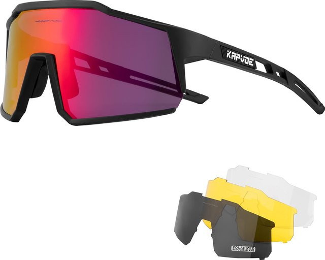 Kapvoe Sonnenbrille Sport, Vollrand, Kunststoff - Bild 1