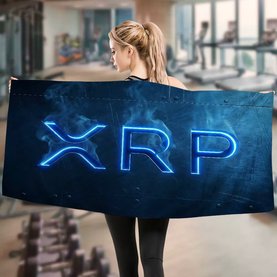 Potdemiel Xrp Ripple Anime Strandhandtuch für Kinder in Blau aus Baumwolle - Bild 4