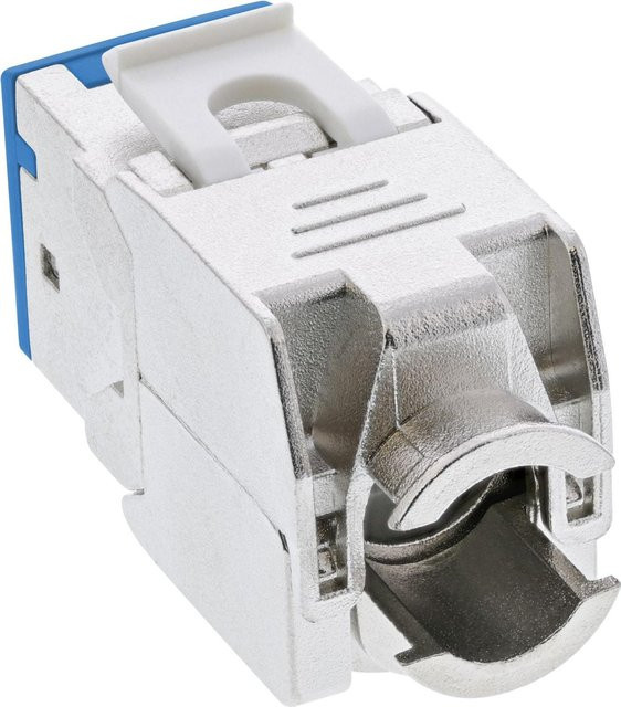 InLine 8er Pack Keystone RJ45 Buchse geschirmt Cat.6A blau (76207B) - Bild 1