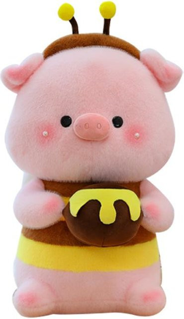 Joyful toys Bienen-Schwein Plüschtier Puppe, 45cm, Rosa / Pink - Bild 1