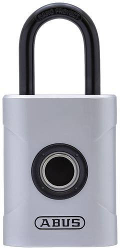 ABUS ABVS62575 Fingerabdruck-Vorhängeschloss aus Stahl in Silber, 45mm - Bild 1