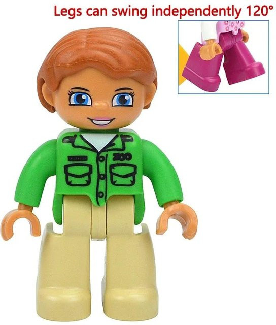 Yiran toy Familienfiguren Baustein, Prinzessin, Piraten, Polizei, ab 3 Jahren - Bild 1
