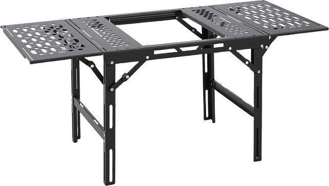 KaiSai Campingtisch aus Aluminiumlegierung, klappbar und modular kombinierbar, Schwarz matt - Bild 1