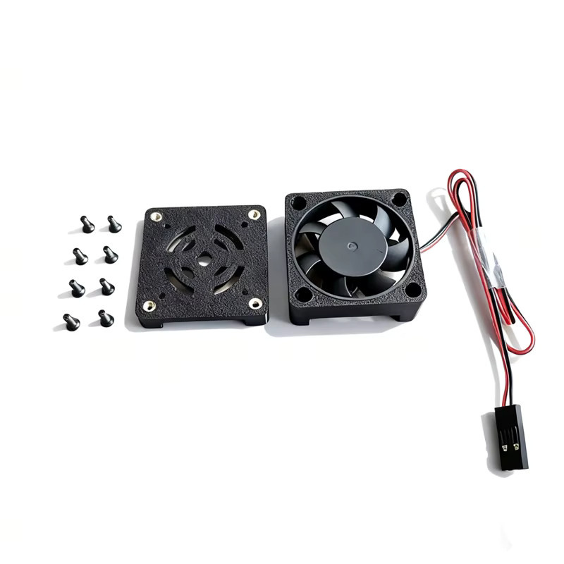 VTX Kühlventilator Set für DJI O4 und O4 Pro Air Unit mit Gehäusekonstruktion, oberem Lufteinlass und seitlichem Luftauslass, Schwarz - Bild 2