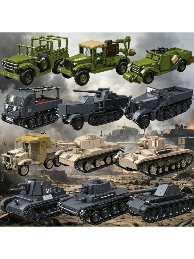 MOULD KING BT-5 Panzer KV-220 Schwerer Panzer, Panzermodell-Set - Bild 2
