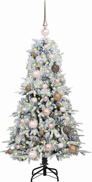 vidaXL Künstlicher Weihnachtsbaum Grün, klappbarer Tannenbaum aus PE und PVC, Höhe: 120 cm - Bild 1