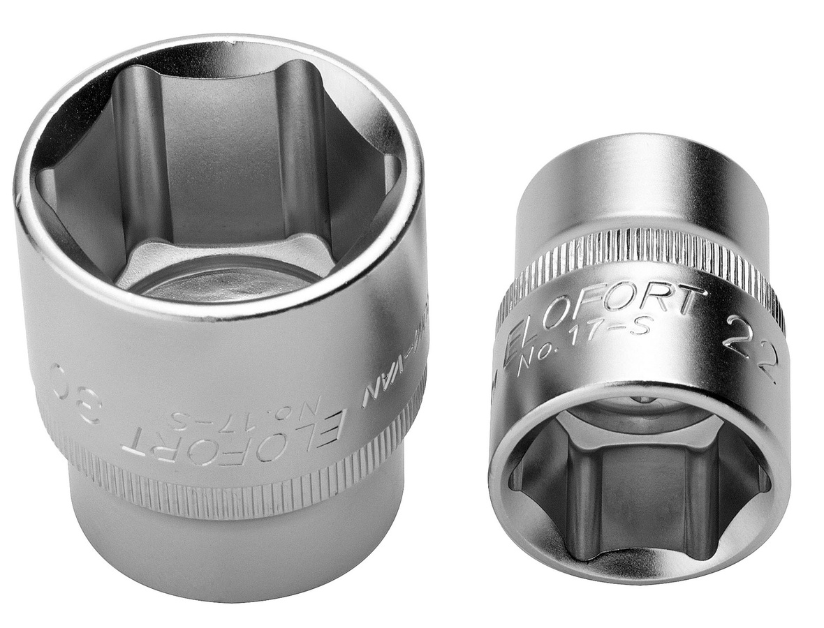 Elofort Sechskant-Steckschlüssel-Einsatz 1/2 Zoll in Silber, 18 mm - Bild 1