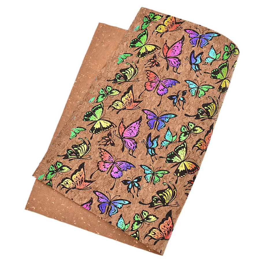 Weiches Korkband in Retro-Optik für DIY-Handwerk und Taschen in Beige und Multicolour - Bild 2