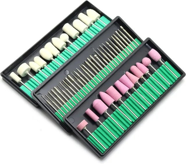 LULAA Nagelkunst-Bohrer-Ersatz-Schleifpapier-Kopf-Set, Unisex - Bild 1