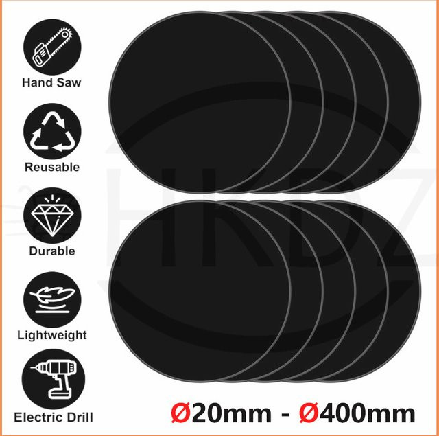 Perspex Runde Acryl-Scheiben in Schwarz, Dicke: 3 mm, Durchmesser: 20 mm bis 400 mm - Bild 1